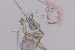listening to music