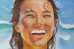 wet smile